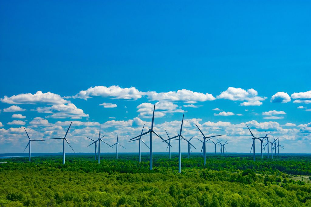 Image of Windmills Symbolic of Sustainable Energy Procurement